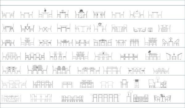 011-Furniture-Cad-Blocks-Tables-Elevation