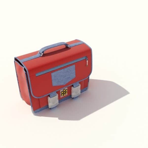 016-3d Models-Suitcases & Bags-School Bag