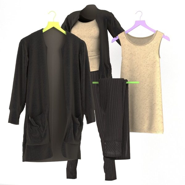 026-3d Models-Clothes-Full Women Suit