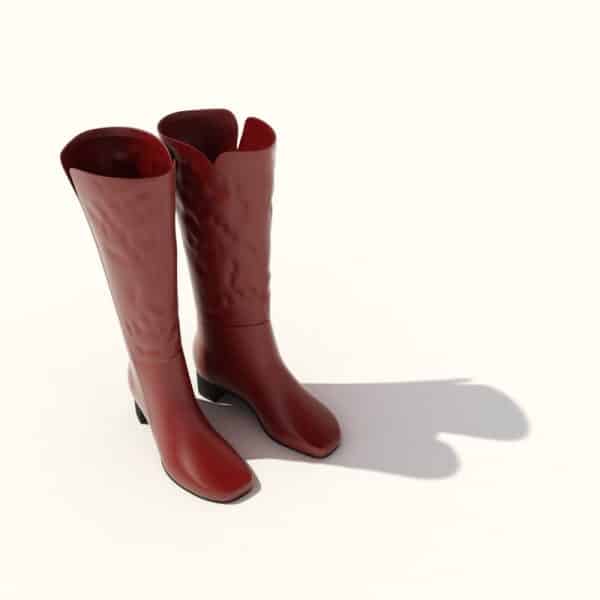 Clothes Women Boot 3d Model  073