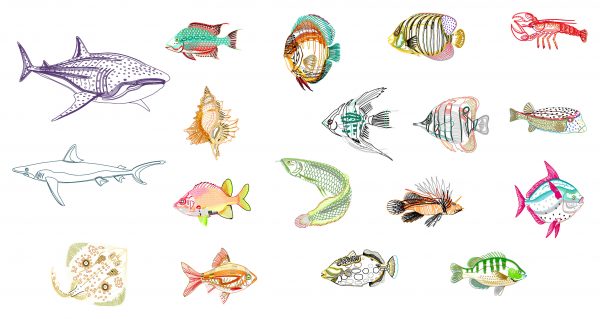 006-Sea_Fish-Cad-Blocks