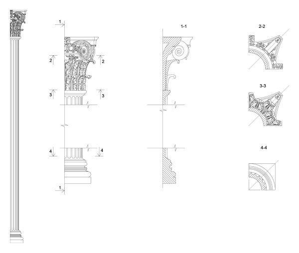 022-Composite_Pilaster-Cad-Blocks
