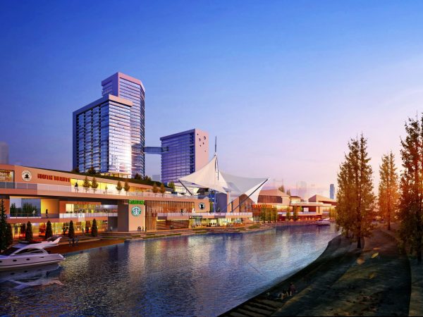 025-Exterior Scenes-Public Buildings-Shopping Piazza