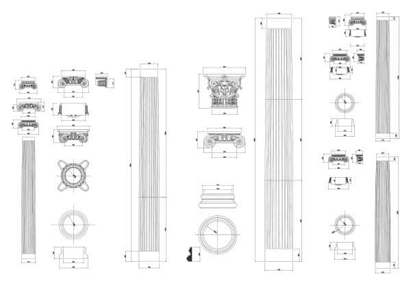 028-Ionic_Colums-Cad-Blocks