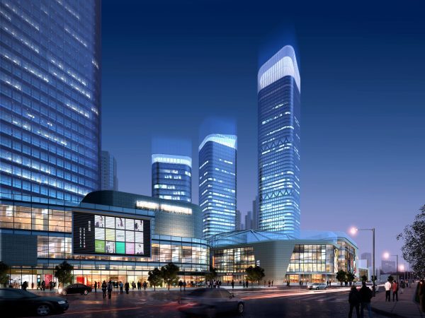 034-Exterior Scenes-High-Rise Buildings-Mixed Use Building