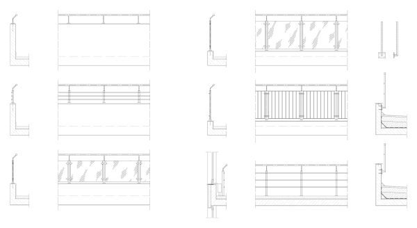 071-Railing-Cad-Blocks