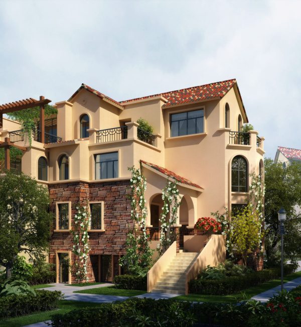 073-Exterior Scenes-Houses-Villa