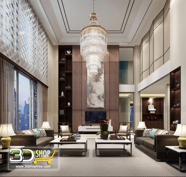 Living Room 3d Max Interior Scene 170