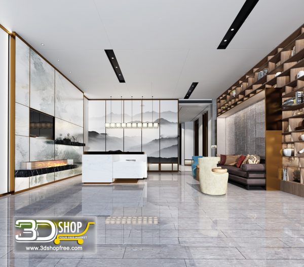 Living Room 3d Max Interior Scene 199