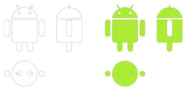 Android Logo Cad Blocks 011