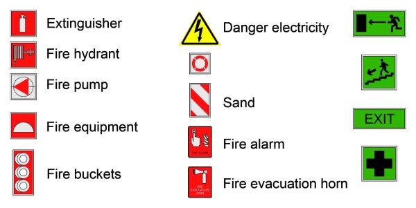 Legend Of Fire Protection Cad Blocks 026