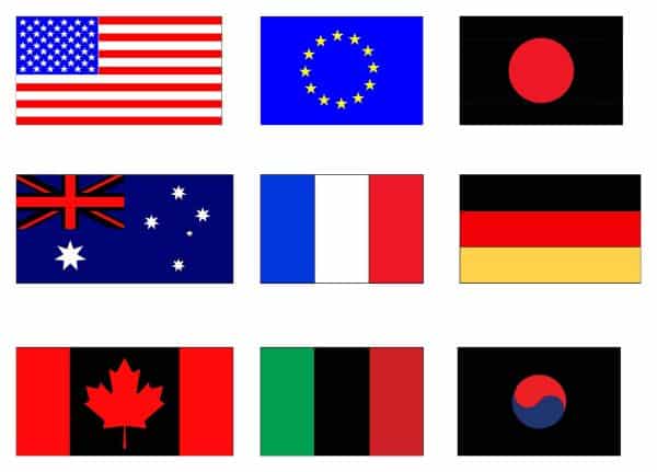 The Most Famous Flags Cad Blocks 030