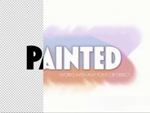 065 Paint Brushtroke Text Effect 322370767