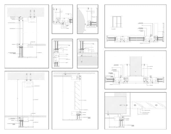 Glass Wall Systems Details Cad Blocks 095