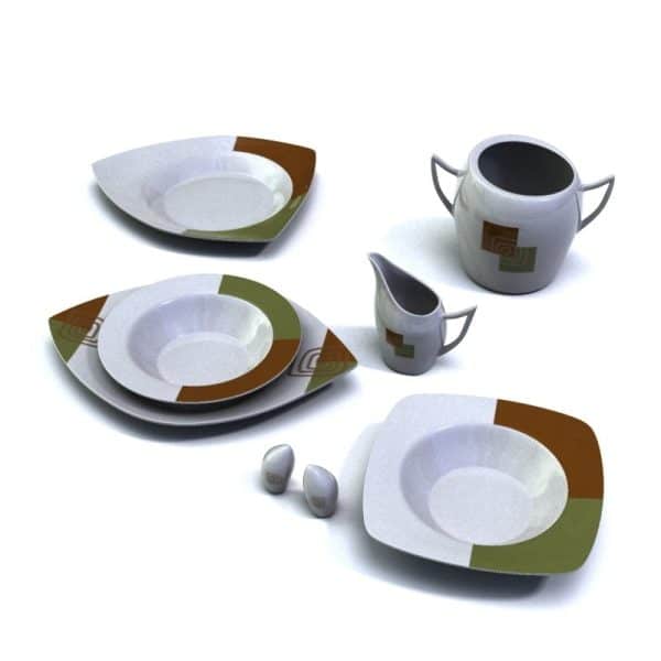 Porcelain Dishes 3d Models 214