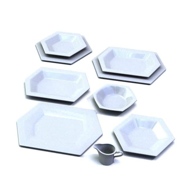 Porcelain Dishes 3d Models 217