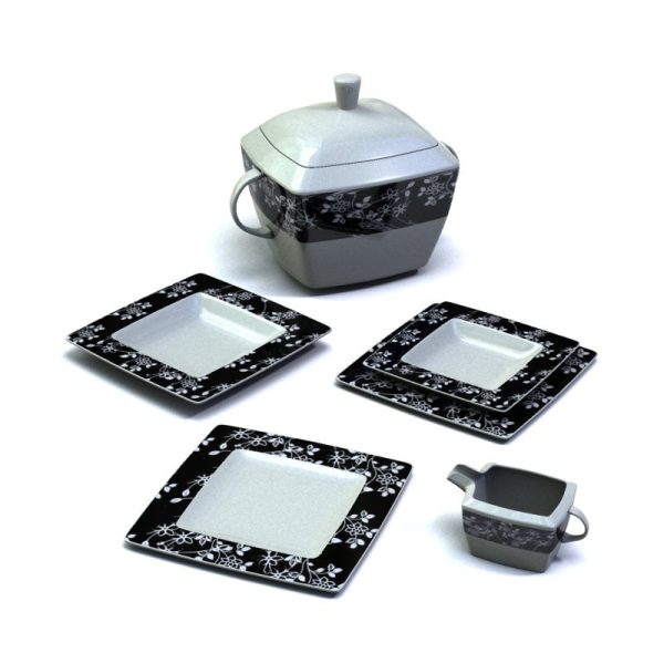 Porcelain Dishes 3d Models 218