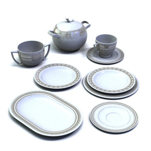 Porcelain Dishes 3d Models 219