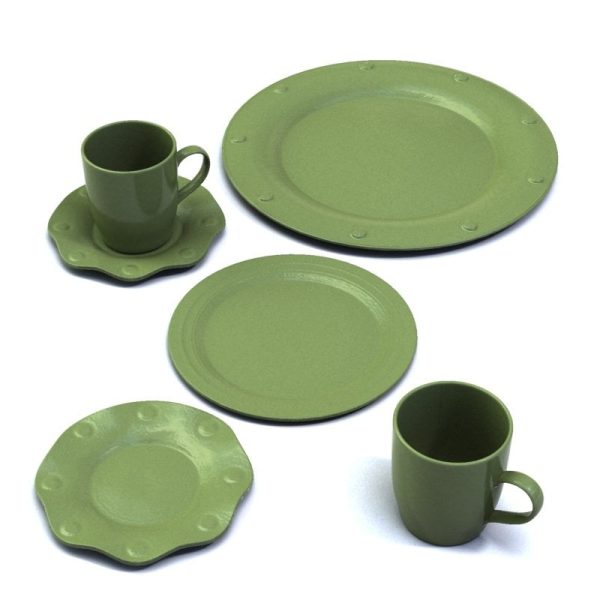Porcelain Dishes 3d Model 222