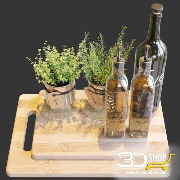 Kitchen Decor Corona & VRay 027