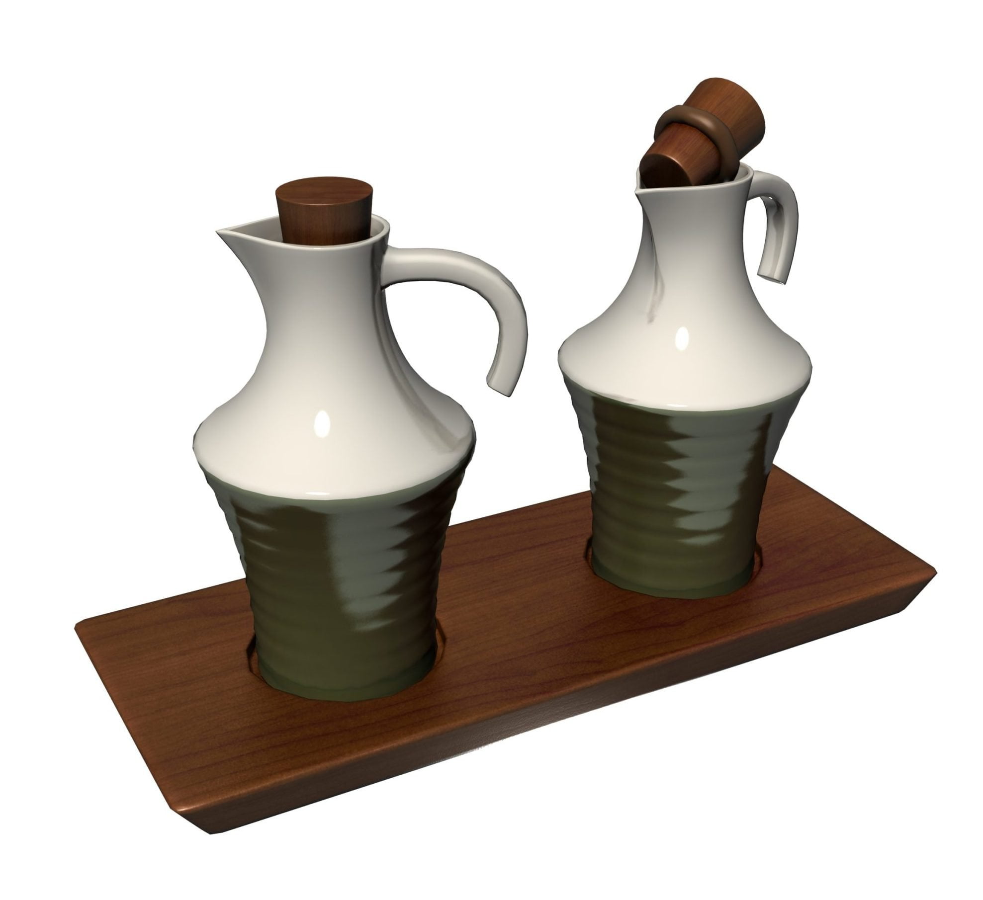 3d max, 3d model, 3dshop, Free download, Kitchen Accessories, V-ray, Oil, Vinegar , Bottles, Oil & Vinegar Bottles
