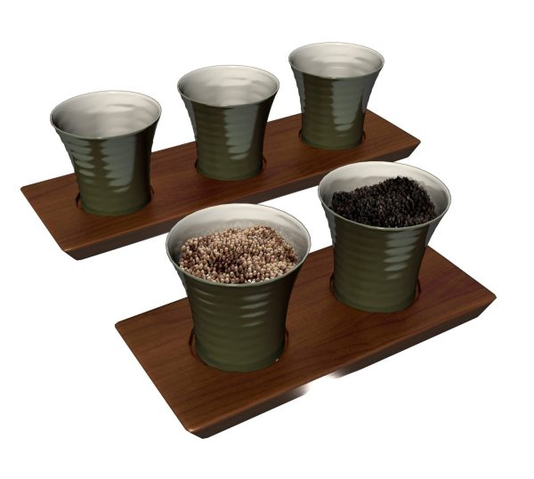 Spices Cups 3d Model 044