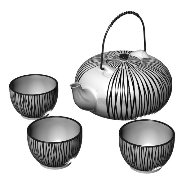 Tea Pot 3d Model 048