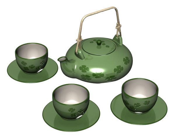 Tea Serving Pot 3d Model 050
