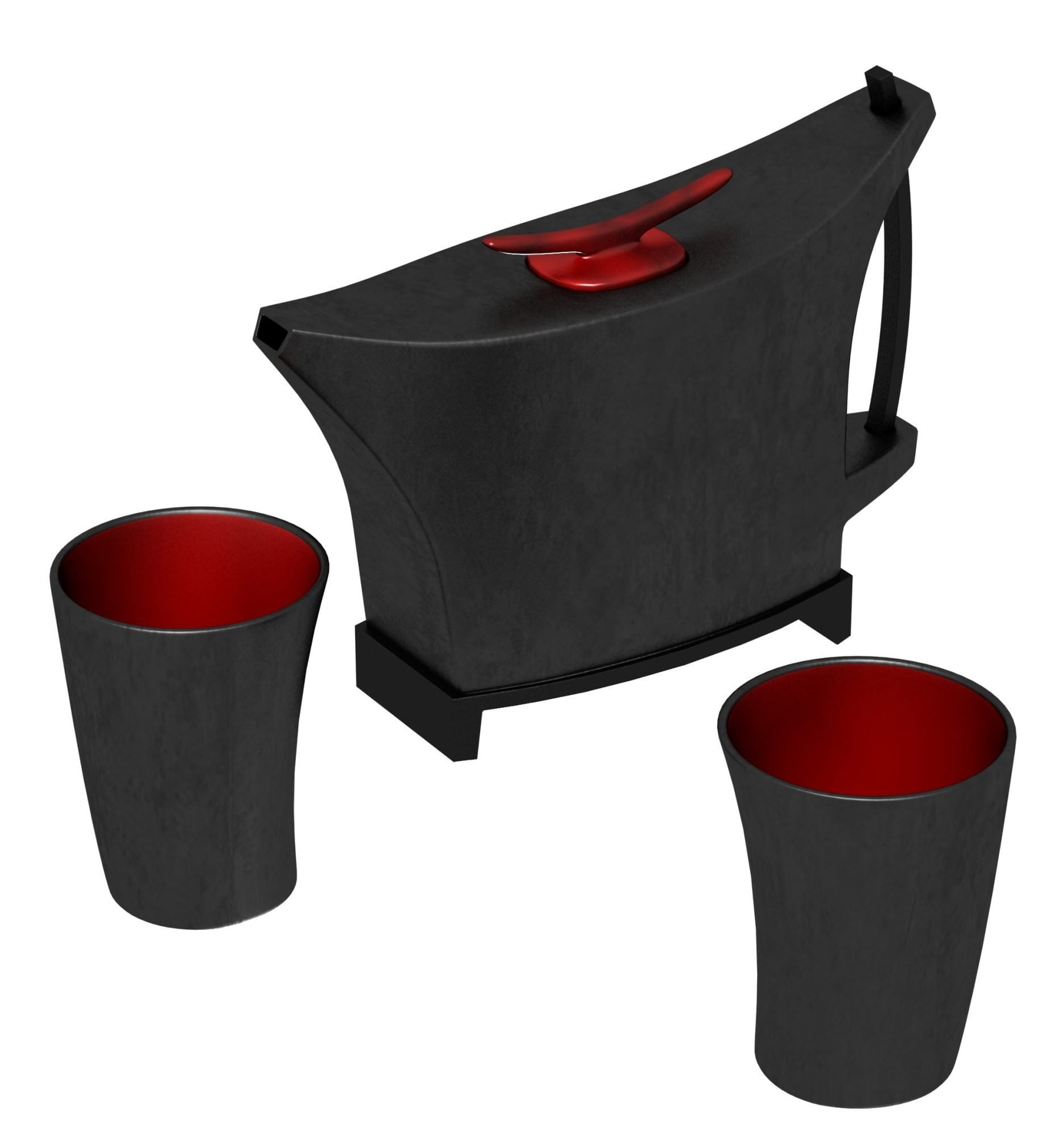 3d max, 3d model, 3dshop, Free download, Kitchen Accessories, V-ray, Tea Serving