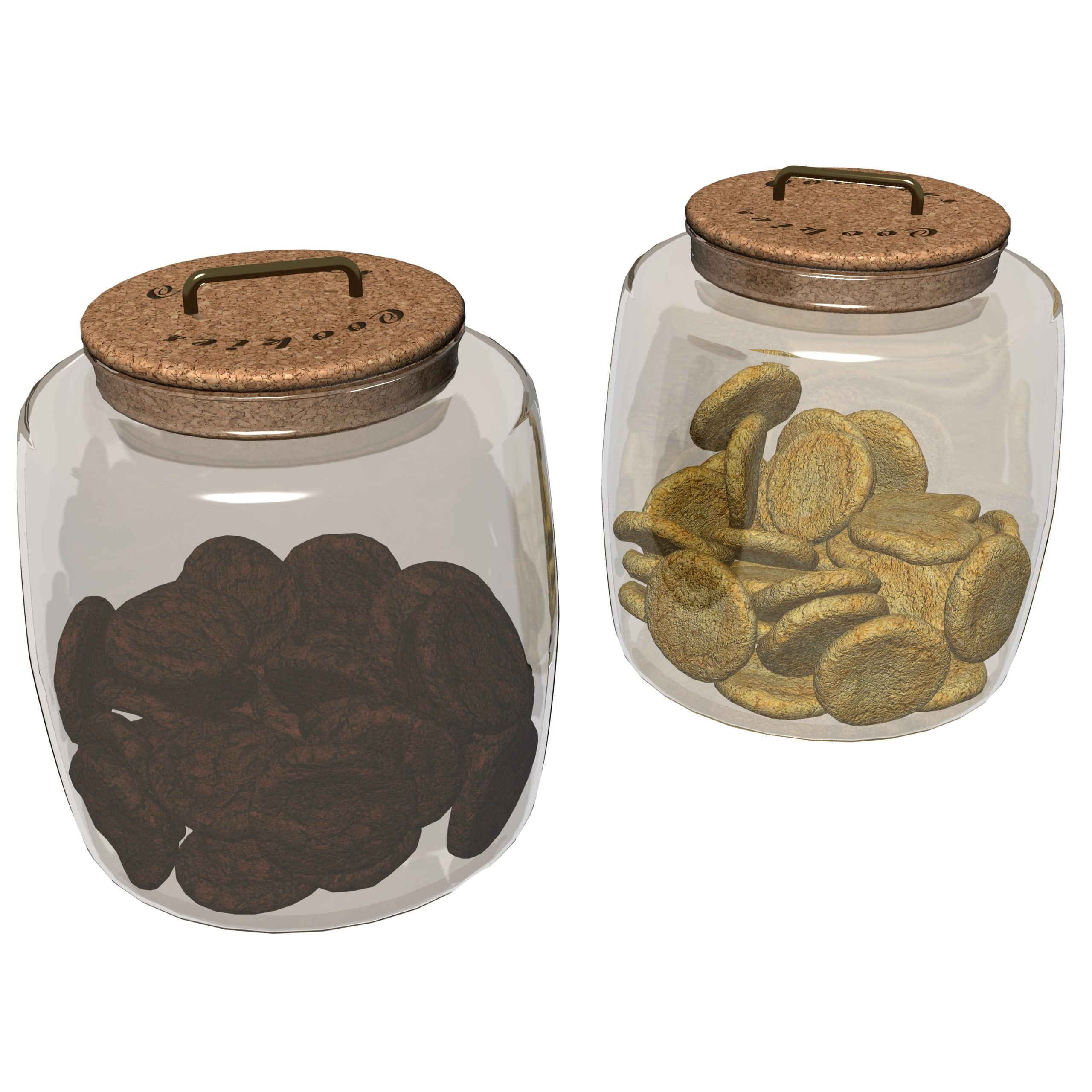 3d max, 3d model, 3dshop, Free download, Kitchen Accessories, V-ray, Cookies, Cookies Jars