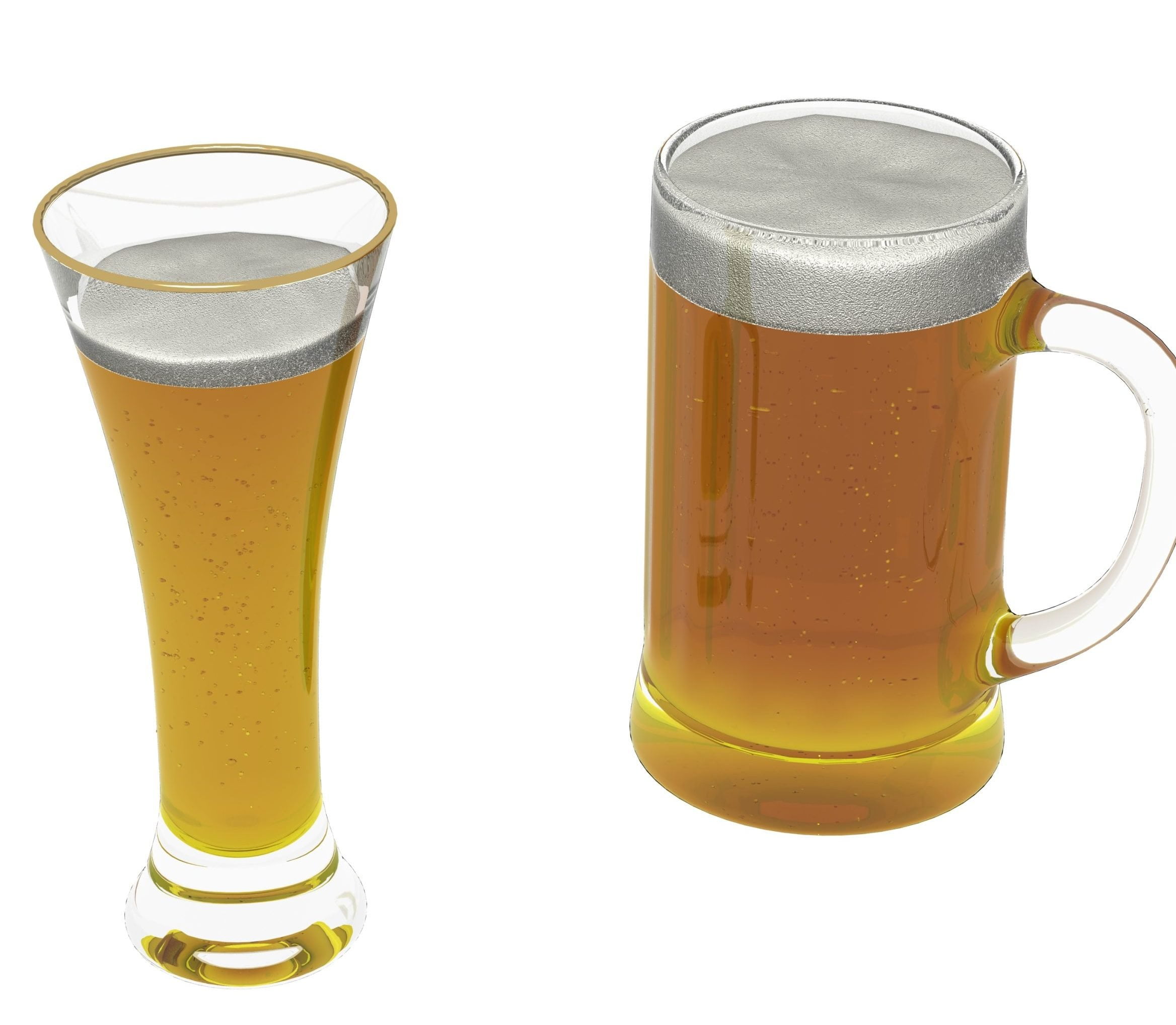 3d max, 3d model, 3dshop, Free download, Kitchen Accessories, V-ray, Beer , Beer Cups