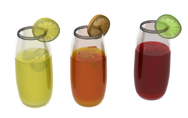 Juice Cups 3d Model 066