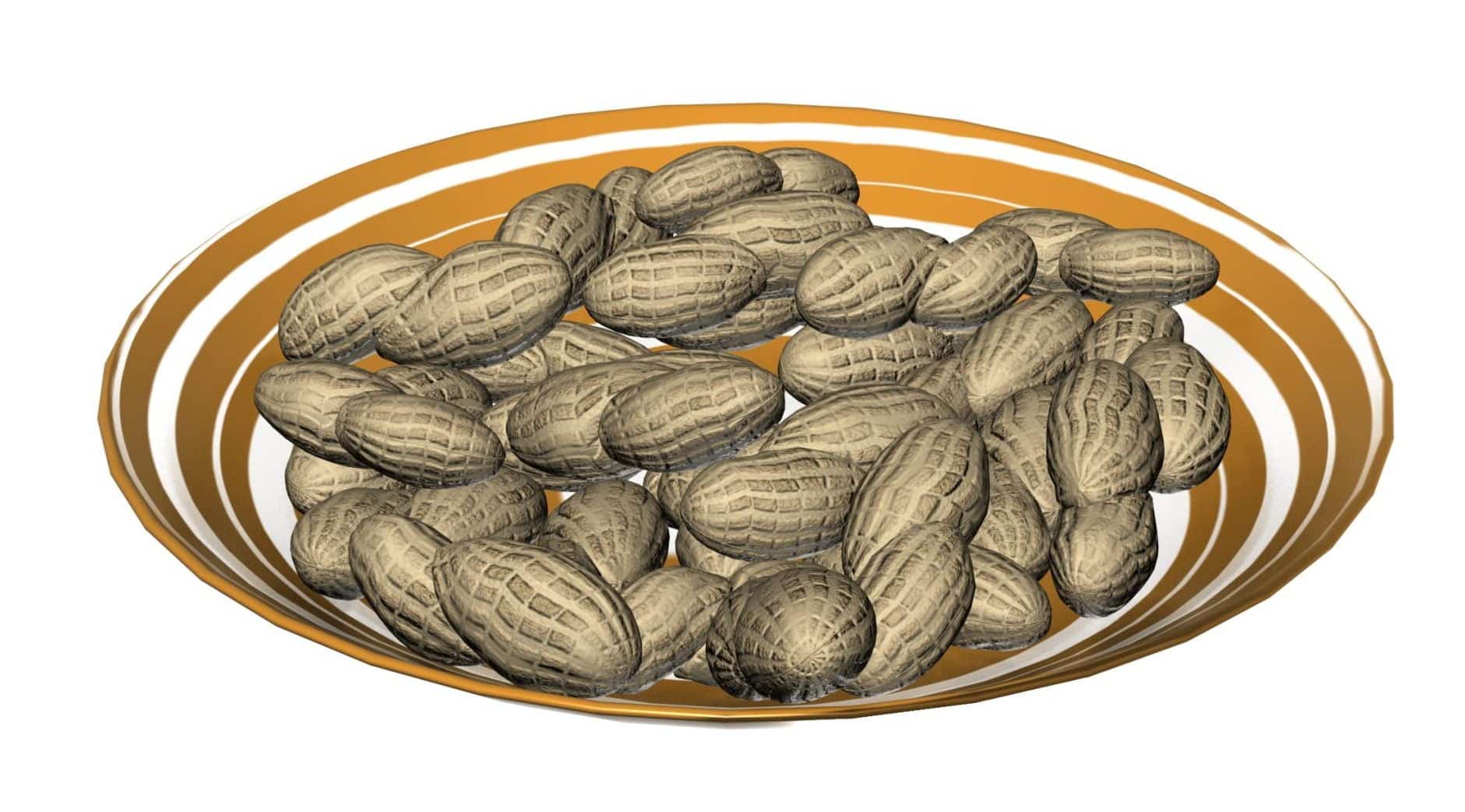 3d max, 3d model, 3dshop, Free download, Kitchen Accessories, V-ray, Nuts , Nuts Plate