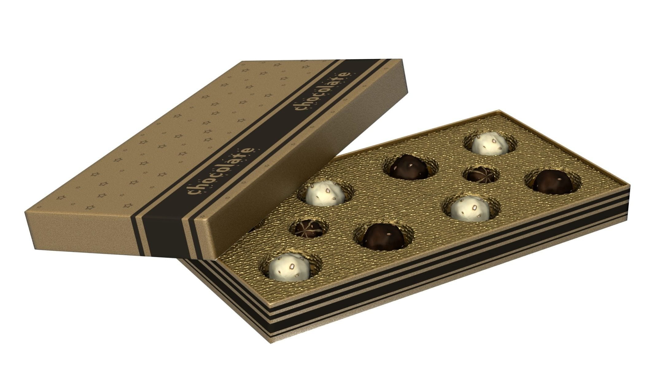 3d max, 3d model, 3dshop, Free download, Kitchen Accessories, V-ray, Chocolate , Gift , Box , Gift Box