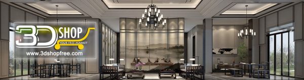 Living Room 3d Max Interior Scene 257