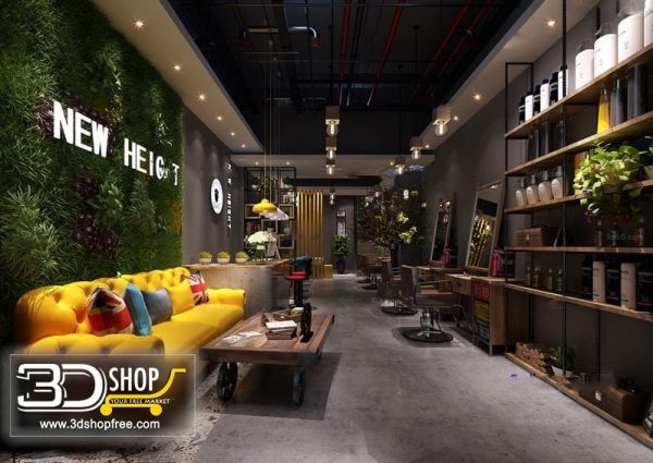 Beauty Salon Interior Scene 007