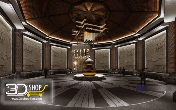 Museum Interior Scene 016