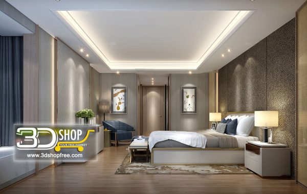 Bedroom 3d Max Interior Scene 021
