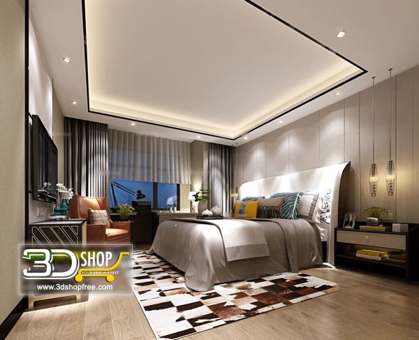 Bedroom 3d Max Interior Scene 022