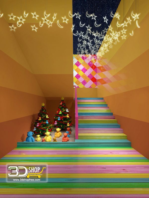 Stair 3d Max Interior Scene 024