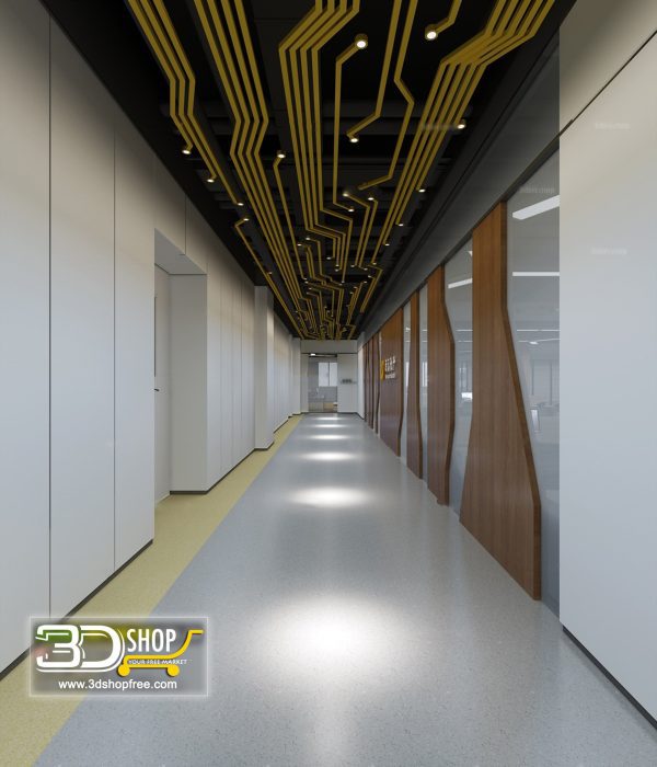 Corridor 3d Max Interior Scene 025