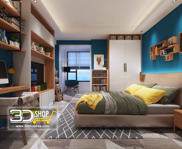 Bedroom 3d Max Interior Scene 026
