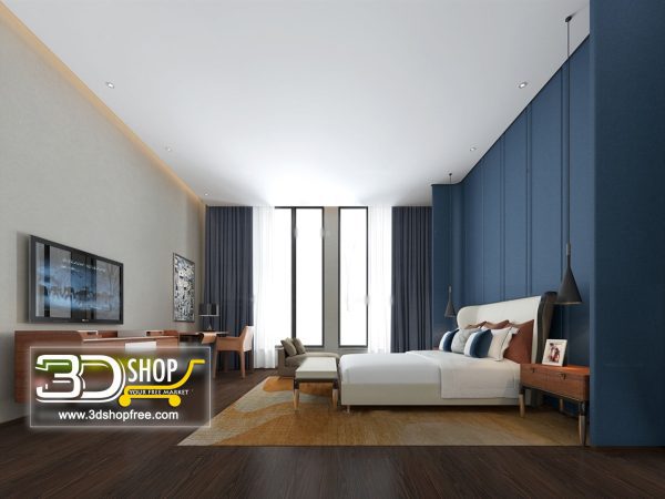 Bedroom 3d Max Interior Scene 027