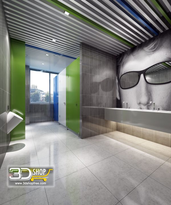 Bathroom 3D Max Interior Scene 031