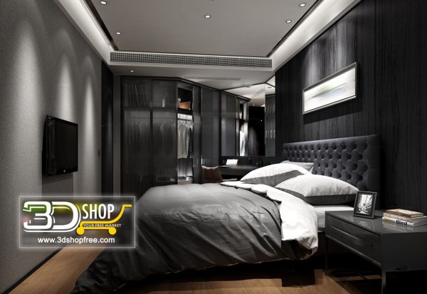 Bedroom 3d Max Interior Scene 031