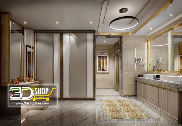 Bathroom 3D Max Interior Scene 035