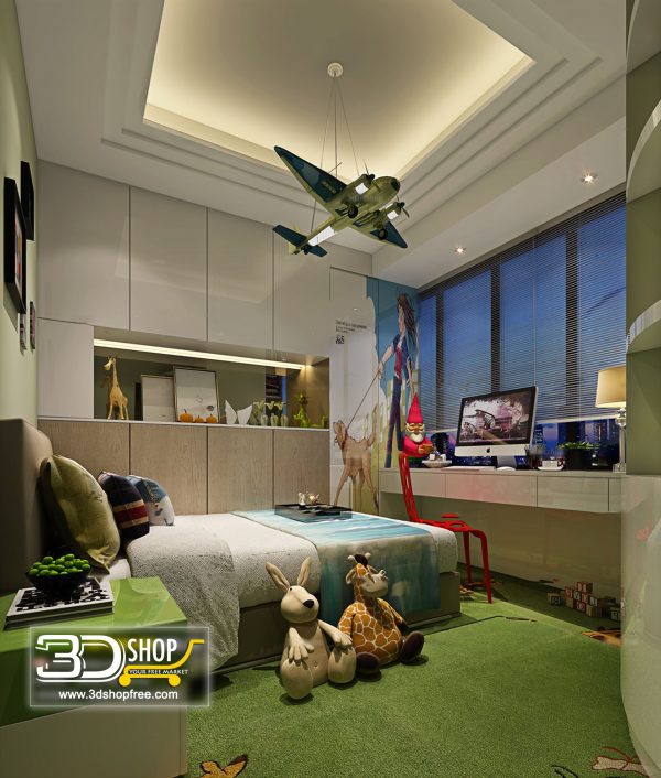 Bedroom 3d Max Interior Scene 035
