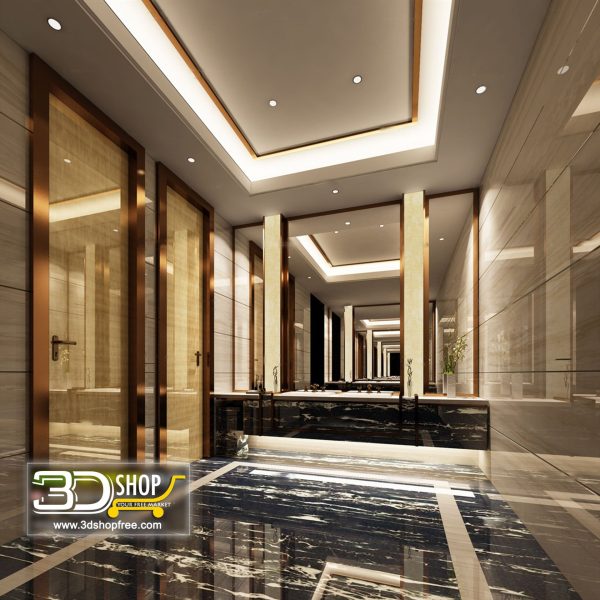 Bathroom 3D Max Interior Scene 040