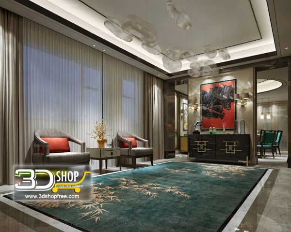 048 Lobby 3d Max Interior Scene