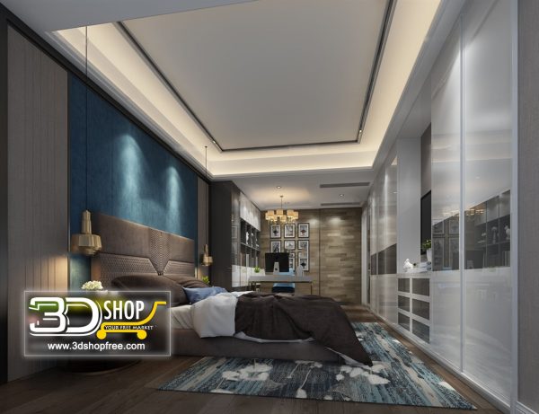 057 Bedroom 3d Max Interior Scene